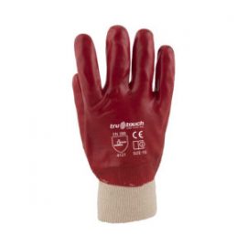 Rebel Red PVC Medium Weight Gloves Gloves