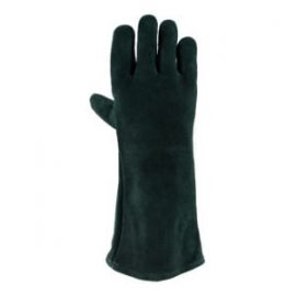 Rebel Green Lined Welders Gloves Elbow Length Gloves