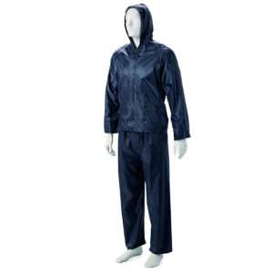 Dromex Navy blue rubberized rain suit