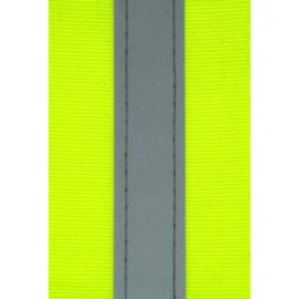 Rebel Lime/Silver Reflective Tape 50mm stitched Tape