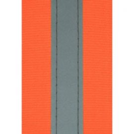 Rebel Orange/Silver Reflective Tape 50mm stitched Tape