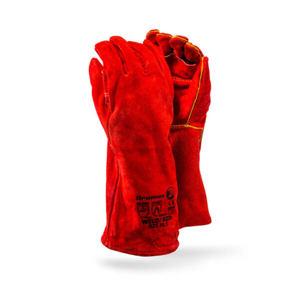 red heat glove elbow length